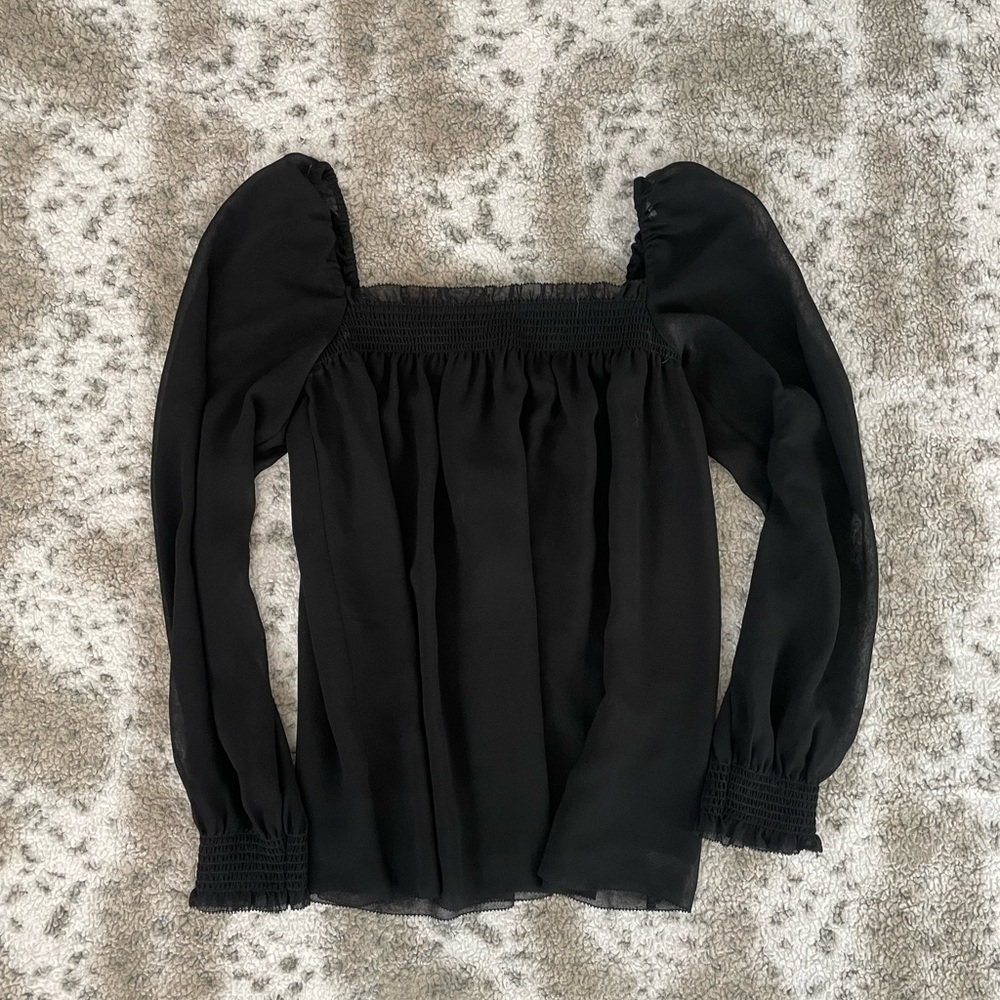 Wilfred Black Long Sleeve Top